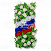 ВЕНОК "ПОЛЯНКА ТРИКОЛОР" 100*40см
